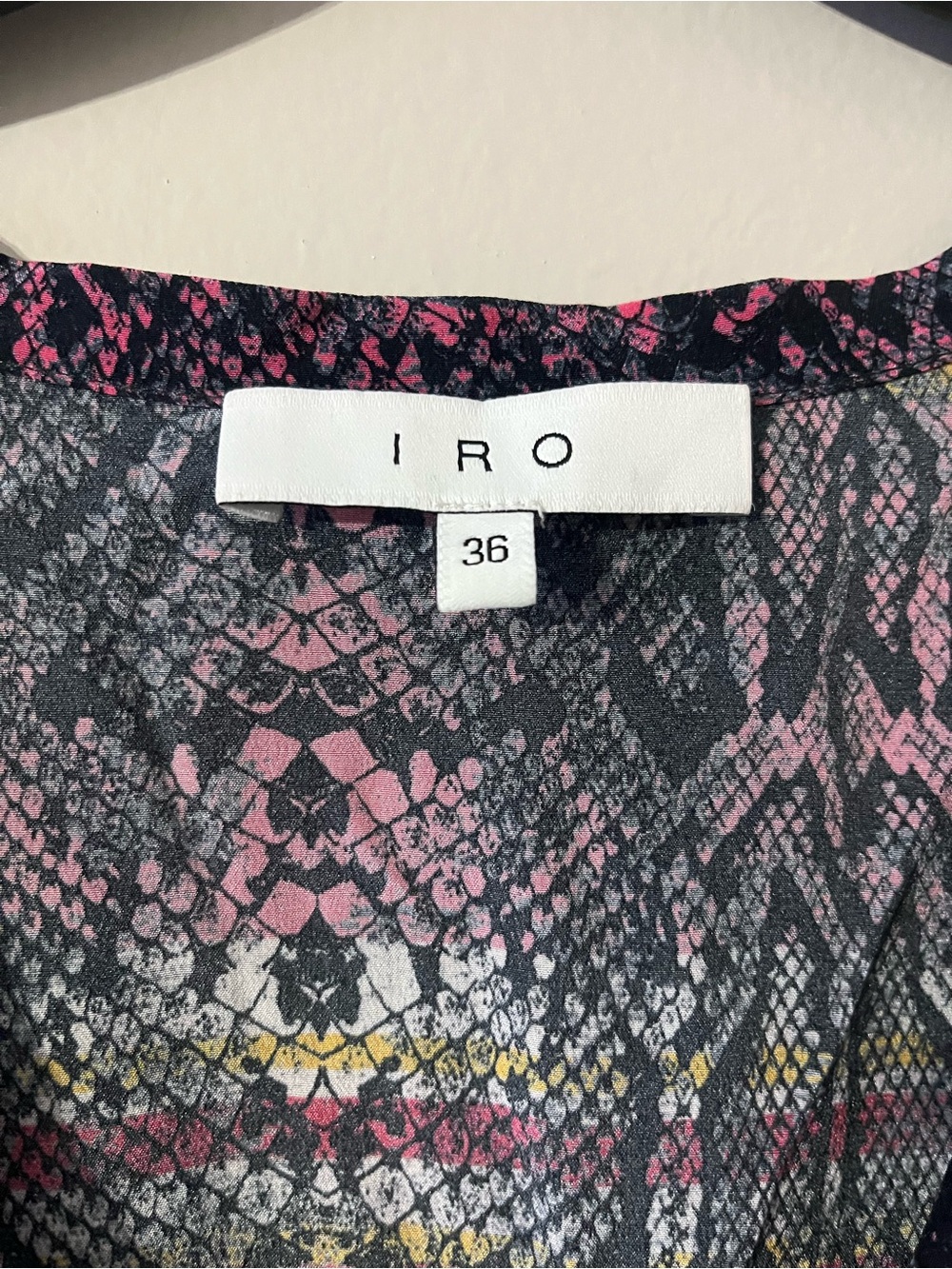 IRO Mini 100% Silk Dress Sz 36 - Picture 5 of 8